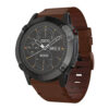 g.l11.2 Front Brown Genuine Italian Leather Strap for Garmin QuickFit Devices for Garmin Approach S60