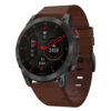 g.l11.2 Front Brown Genuine Italian Leather Strap for Garmin QuickFit Devices for Garmin Epix Gen 2