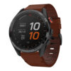 g.l11.3 Front Tan Genuine Italian Leather Strap for Garmin QuickFit Devices for Garmin Approach S62