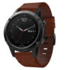 g.l11.3 Front Tan Genuine Italian Leather Strap for Garmin QuickFit Devices for Garmin Fenix 5