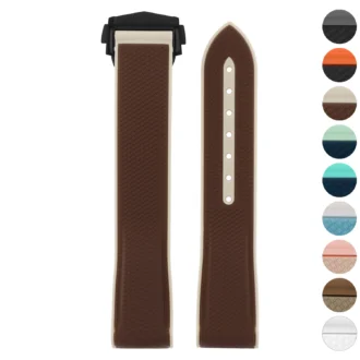 ms3 Gallery Fitted ColorBlock Watch Band Strap with Clasp for MoonSwatch and Omega Speedmaster 20mm