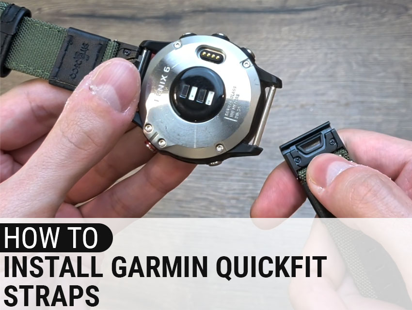 How to Install Garmin QuickFit Straps