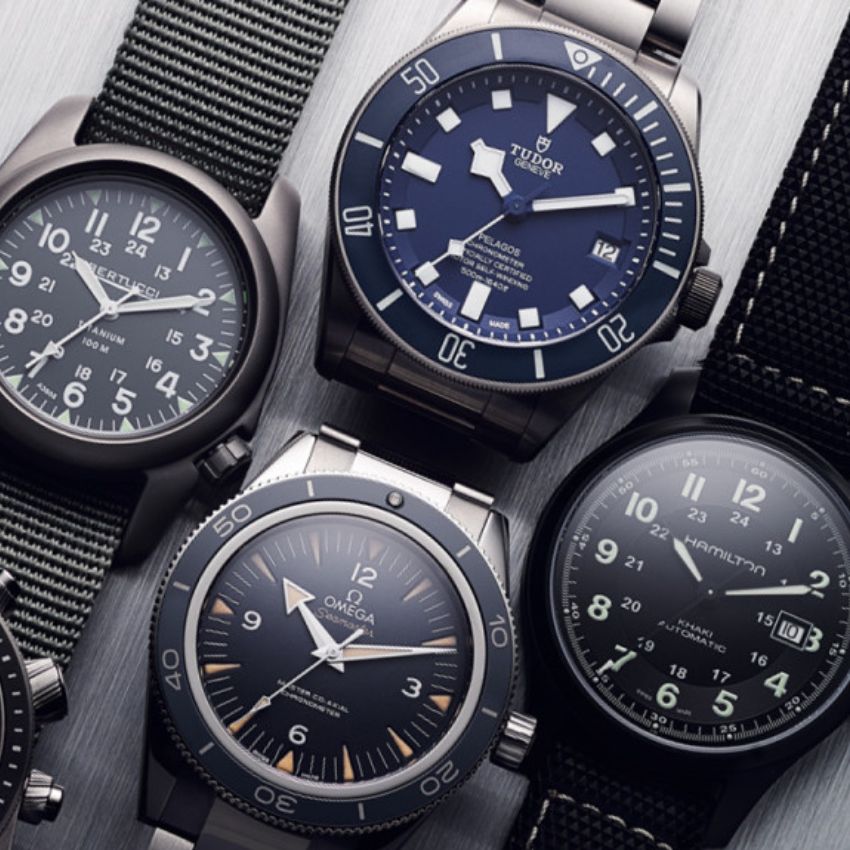 Best military-style watches for civilians including Hamilton, Tudor, and Omega
