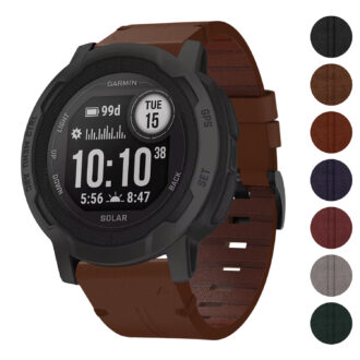 g.l11 Gallery Brown Genuine Italian Leather Watch Band Strap for Garmin Instinct 2X