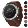 g.l11 Gallery Brown Genuine Italian Leather Watch Band Strap for Garmin Quatix 3