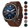 g.l11 Gallery Brown Genuine Italian Leather Watch Band Strap for Garmin Quatix 7