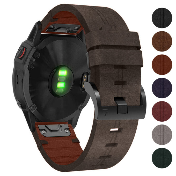 g.l11 Gallery Genuine Italian Leather Strap for Garmin QuickFit Devices