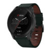 g.l11.11 Front Green Genuine Italian Leather Watch Band Strap for Garmin Forerunner 945