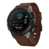g.l11.2 Front Brown Genuine Italian Leather Watch Band Strap for Garmin MARQ Gen 2