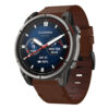 g.l11.2 Front Brown Genuine Italian Leather Watch Band Strap for Garmin Quatix 7
