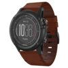 g.l11.3 Front Tan Genuine Italian Leather Watch Band Strap for Garmin Fenix 3 & 3 HR