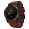 g.l11.3 Front Tan Genuine Italian Leather Watch Band Strap for Garmin Fenix 5X