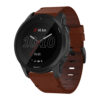 g.l11.3 Front Tan Genuine Italian Leather Watch Band Strap for Garmin Forerunner 945