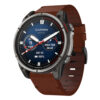 g.l11.3 Front Tan Genuine Italian Leather Watch Band Strap for Garmin Quatix 7