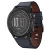 g.l11.5 Front Blue Genuine Italian Leather Watch Band Strap for Garmin Fenix 3 & 3 HR