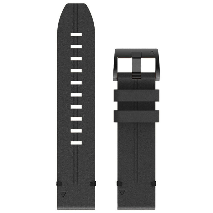 g.l12.1 Up Charcoal Genuine Italian Leather Watch Band Strap for Garmin QuickFit Devices