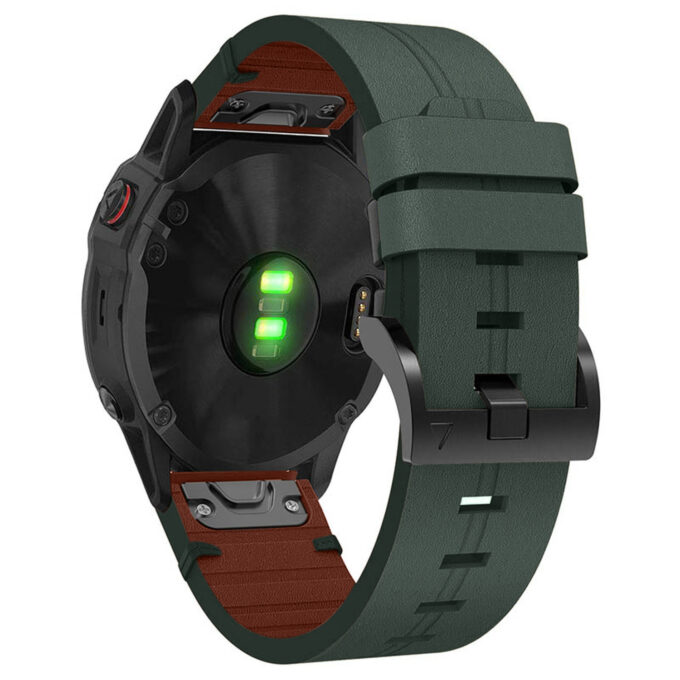 g.l12.11 Back Forest Genuine Italian Leather Watch Band Strap for Garmin QuickFit Devices