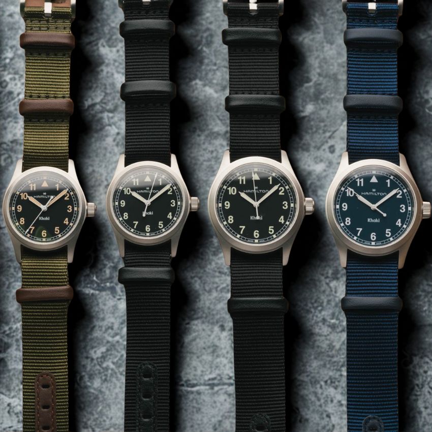 Hamilton field watch lineup in military-inspired