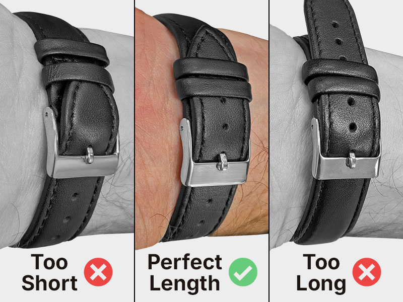 StrapsCo Extra Long and Extra Short Length Watch Bands Straps
