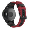 g.ny2.6 Back Red StrapsCo QuickFit 22 Canvas Watch Band Strap for Garmin Fenix 5