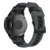 g.ny2.7 Back Grey StrapsCo QuickFit 22 Canvas Watch Band Strap for Garmin Fenix 5