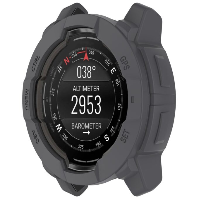 g.pc75.7 Grey Main StrapsCo Protective Case for Garmin Instinct 3