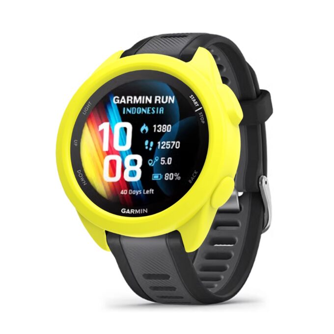 g.pc79.10 Yellow Watch StrapsCo Protective Case for Garmin Forerunner 165