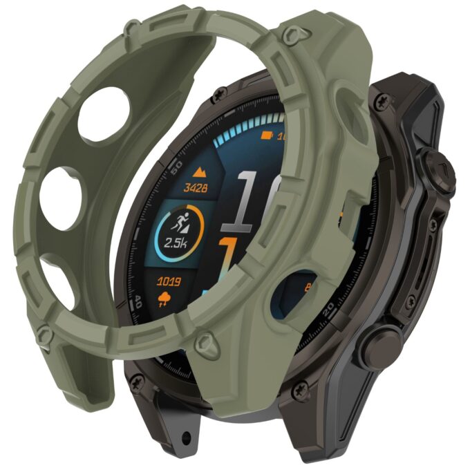g.pc80 Green StrapsCo Armor Case for Garmin Fenix 8