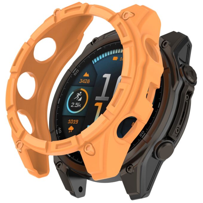 g.pc83 Orange StrapsCo Armor Case for Garmin Tactix 8