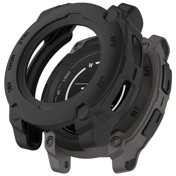 g.pc85.1 Black StrapsCo Protective Case For Garmin Instinct E 40mm