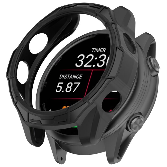 g.pc86.1 Black Main StrapsCo Peotective Case for Garmin Forerunner 570