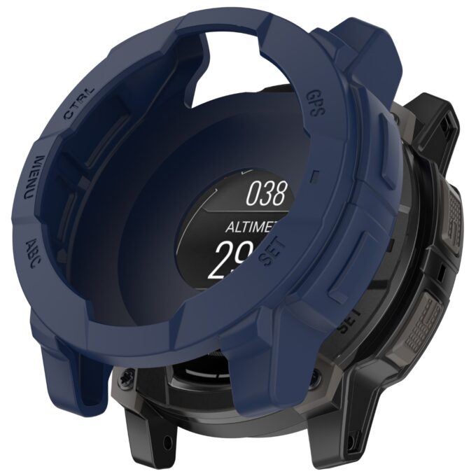 g.pc88 Navy StrapsCo Armor Case For Garmin Instinct E