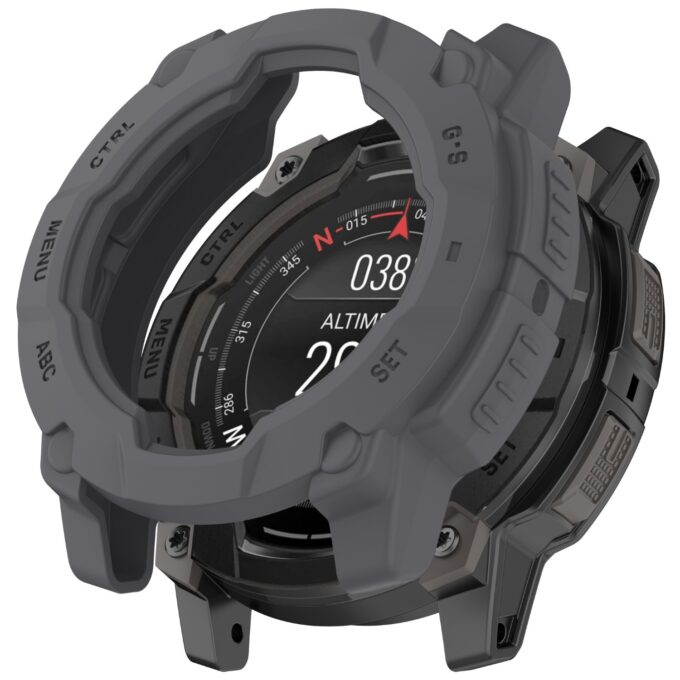 g.pc88.7 Grey StrapsCo Protective Case For Garmin Instinct 3