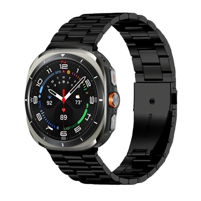 s.m23.mb Main Black StrapsCo Classic Everyday Bracelet for Samsung Galaxy Watch 8