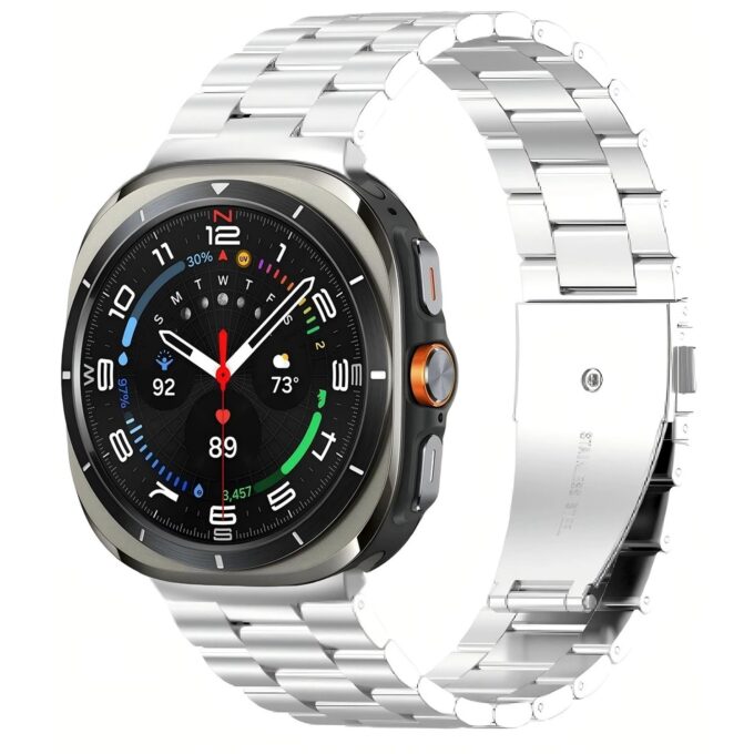 s.m23.ss Main Silver StrapsCo Classic Everyday Bracelet for Samsung Galaxy Watch 8