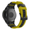 g.ny2.10 Back Yellow StrapsCo Rugged Canvas Watch Band Strap for Garmin Watches