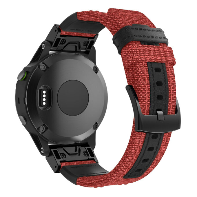 g.ny2.12 Back Canyon StrapsCo Rugged Canvas Watch Band Strap for Garmin Watches