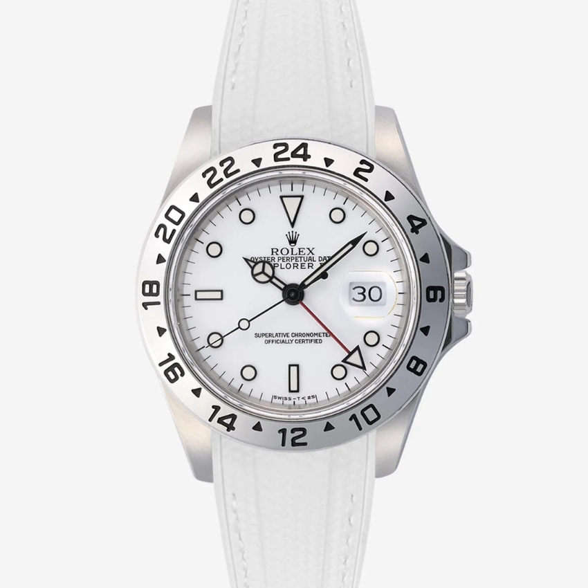 white dial watches rolex explorer ii polar