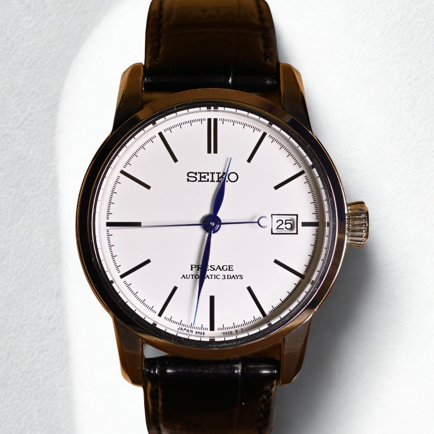 white dial watches seiko presage spb403