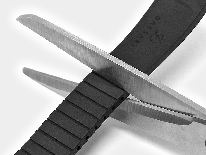 DASSARI Premium Quality Cut-To-Size Rubber Watch Bands Straps