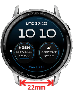 Garmin D2 Air X15 Strap Size Lug Width