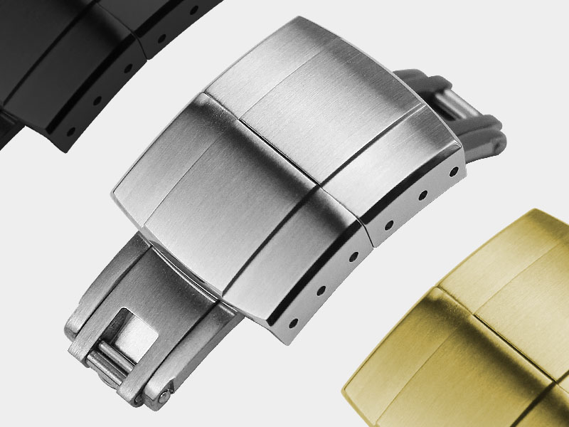 StrapsCo Watch Bands With Premium Quality Spring-Loaded Deployant Clasp