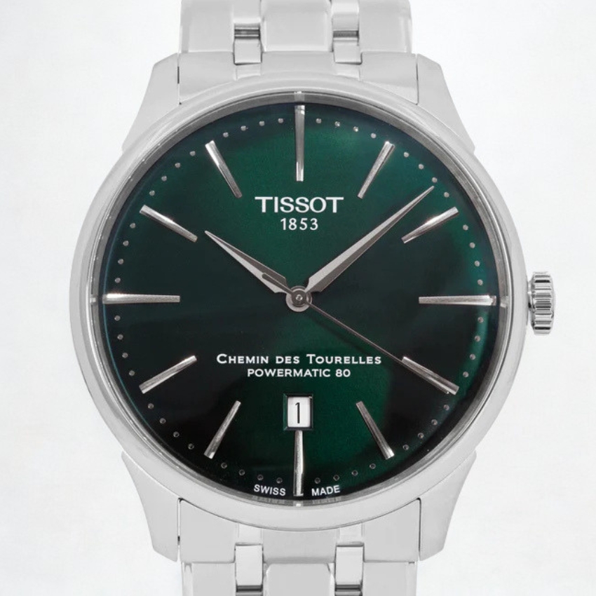 the 7 best green dial watches that arent the seiko alpinist tissot chemin des tourelles t1394071109100