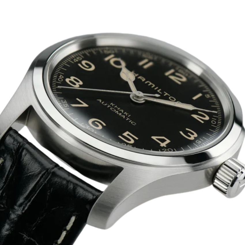 10 best black dial watches hamilton khaki field murph auto