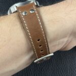 <span class="product-title-compatibility">Vintage Leather Pilot Watch Band w/ Rivets <br><small>By DASSARI</small></span>