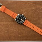 Wave Pebbled Rubber Strap