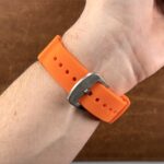 Wave Pebbled Rubber Strap