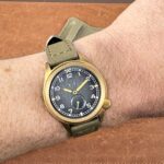 Leather Military Bund Strap By DASSARI