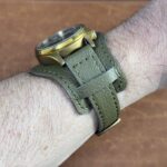 Leather Military Bund Strap By DASSARI