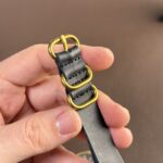 Leather One-Piece Strap with Bronze Rings